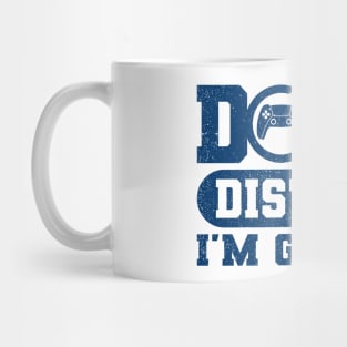 Dont Disturb Im Gaming Version Blue Mug